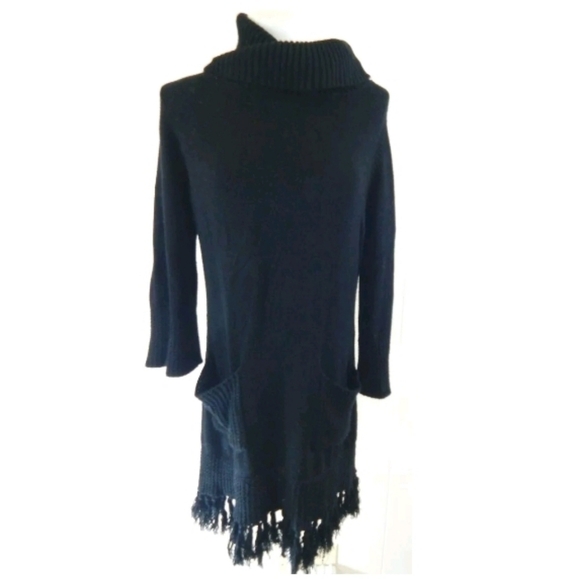 Soft Surroundings Montreux Fringe Sweater Dress - Picture 1 of 3